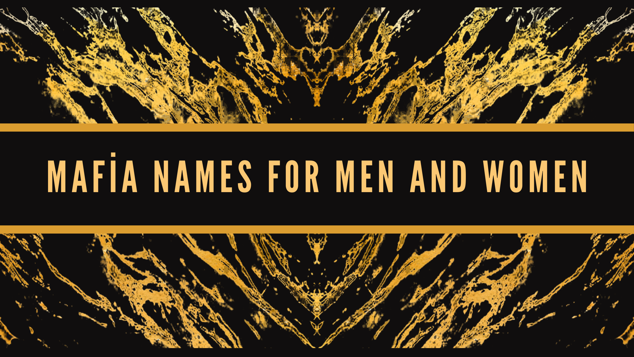 100 Mafia Names for Men and Women